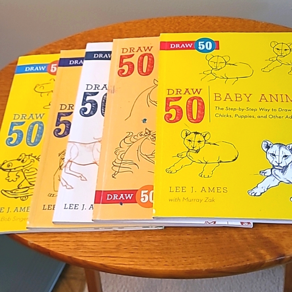 Draw 50 Book Bundle-5 Books